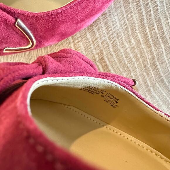 Michael Kors | Suede Merlot Pump Block Heels | Women’s Size 9 - Picture 11 of 11